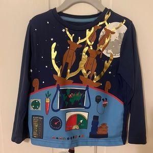 Mini Boden 3-4Y Christmas long sleeve shirt